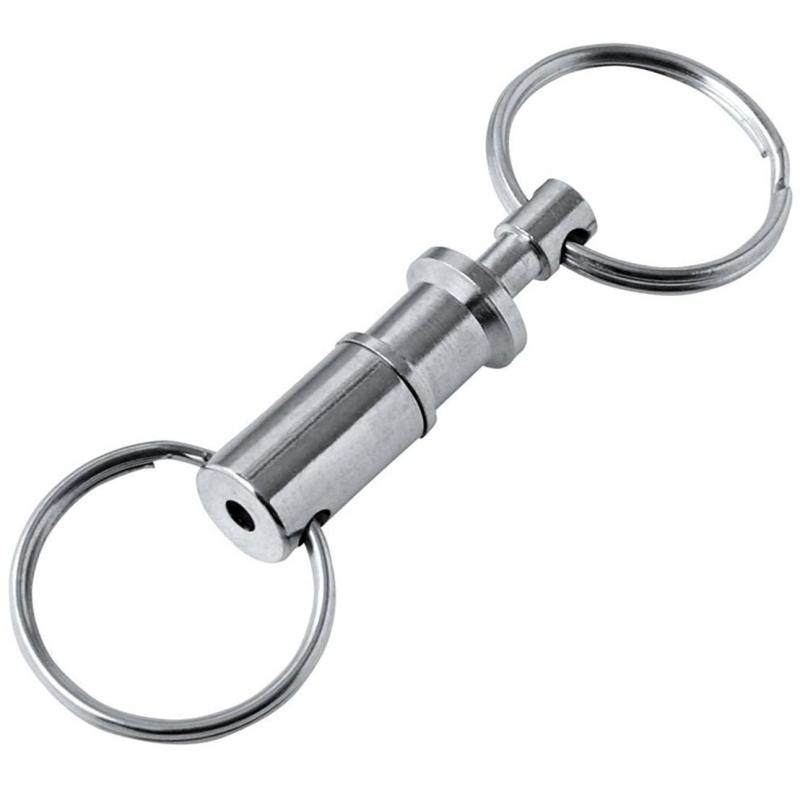 【2個セット】分離型 キーホルダー 着脱式 キーチェーン キーリング 分離 リング 鍵 かぎ PR-BUNKEYキーホルダーに鍵などを取り付けて、使用する際に上下に分離させれば鍵などを使いやすくなります押しながら引くと簡単に外れますサイズ(約)：長さ4cm、リング直径2.5cm 合計長さ8cm材質：合金重量(約)：15g