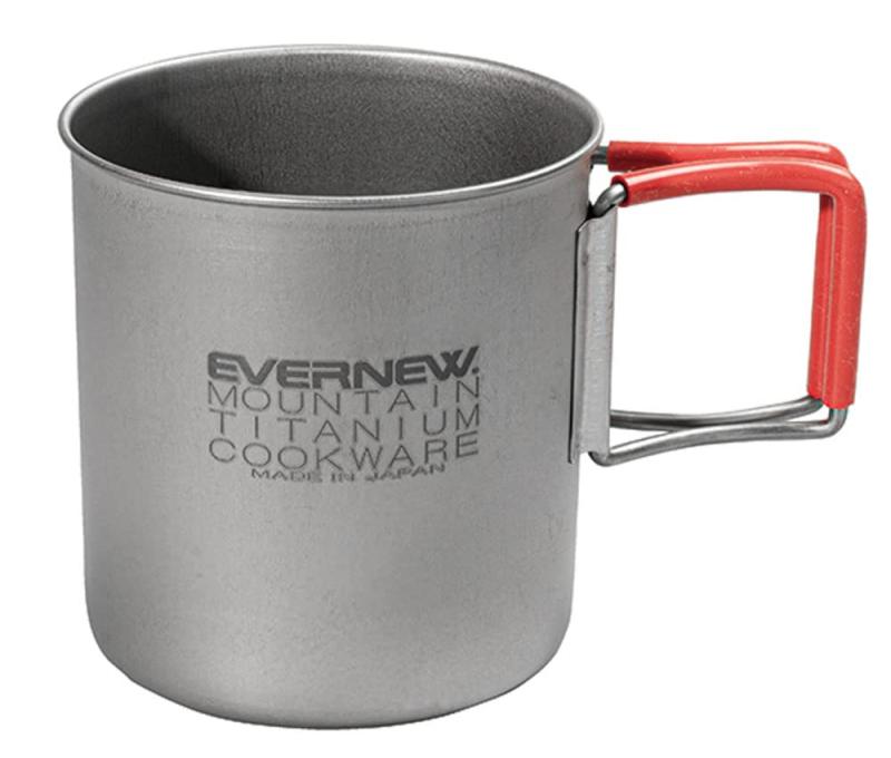 エバニュー(EVERNEW) Ti FH Mug 400 ECA542お湯を沸かすのにも使いたい時は、少し大きめのこのサイズが便利サイズ : 径79x深さ86mm容量 : 400ml素材 : チタン(国内製造) 取っ手部シリコンチューブ付き質量 : 67g