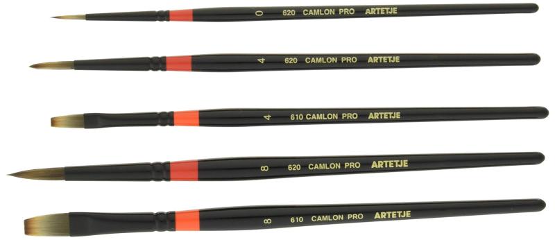アルテージュ 筆 キャムロンプロ 5本組セット 164092