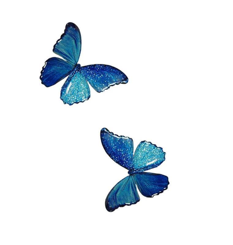 misakinoya美しい アジサイ かんざし u型かんざし uピン 蝶 花 紫陽花 簪 グラデーション色 髪飾り