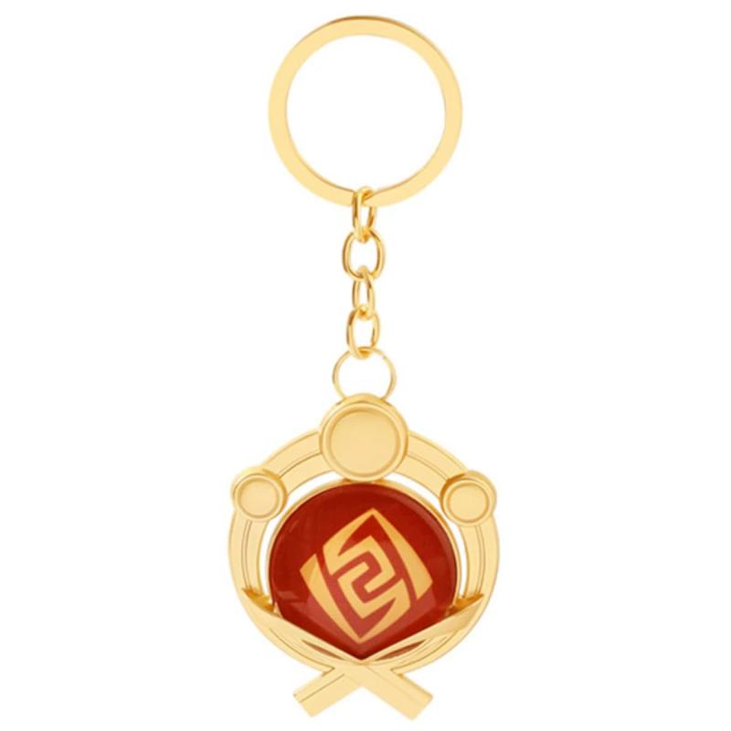 Rakuten - [LOMANZI] 稲妻 風 水 草 氷 火 雷 岩 無属性 元素 神の目 グッズ キーホルダー ペンダント 小さいペンダント 車用 鍵 バッグ 飾り 誕生日 プレゼント 学園祭 アニメ周辺