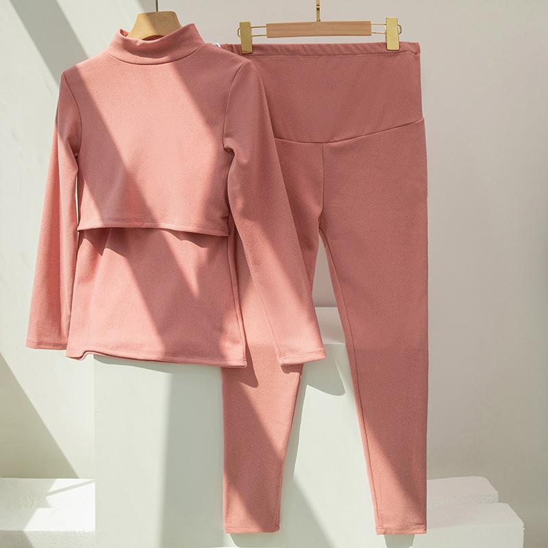 ・カテゴリ: 授乳服・柄: 無地・袖丈: 長袖・パンツ丈: ロング・主な素材: ポリエステル90-95%・カラー展開: グリーン、ブラック、ライトグレー、ダークグレー、ピンク・サイズ展開: M、L、XL、XXL、XXXL・タイプ: パンツセット・スタイル: 爽やかスイート・袖型: 標準