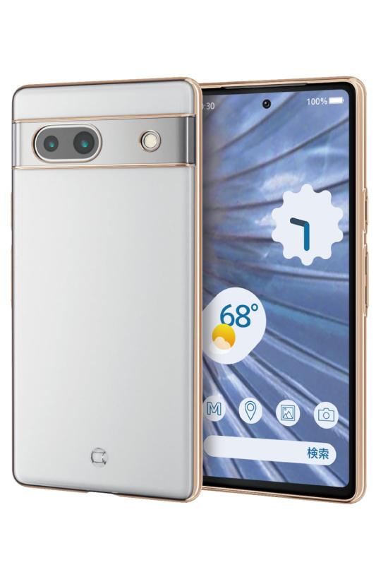 ���쥳�� Google Pixel 7a ������ ���ե� TPU �˸��ݸ� ��������ޤ��ݸ� �᥿��å��ù� PM-P231UCTMK
