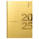 キョクトウ 手帳 2025年 2024年10月始まり FOBCOOP A6ミニ マンスリー 金 PBF55GO25