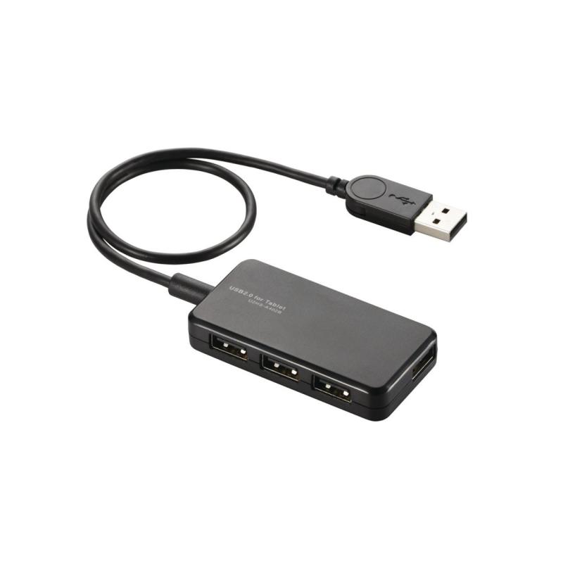 ELECOM USBHUB2.0 バスパワー タブレット向け スイングコネクタ 4ポート U2HS-A402Bシリーズ