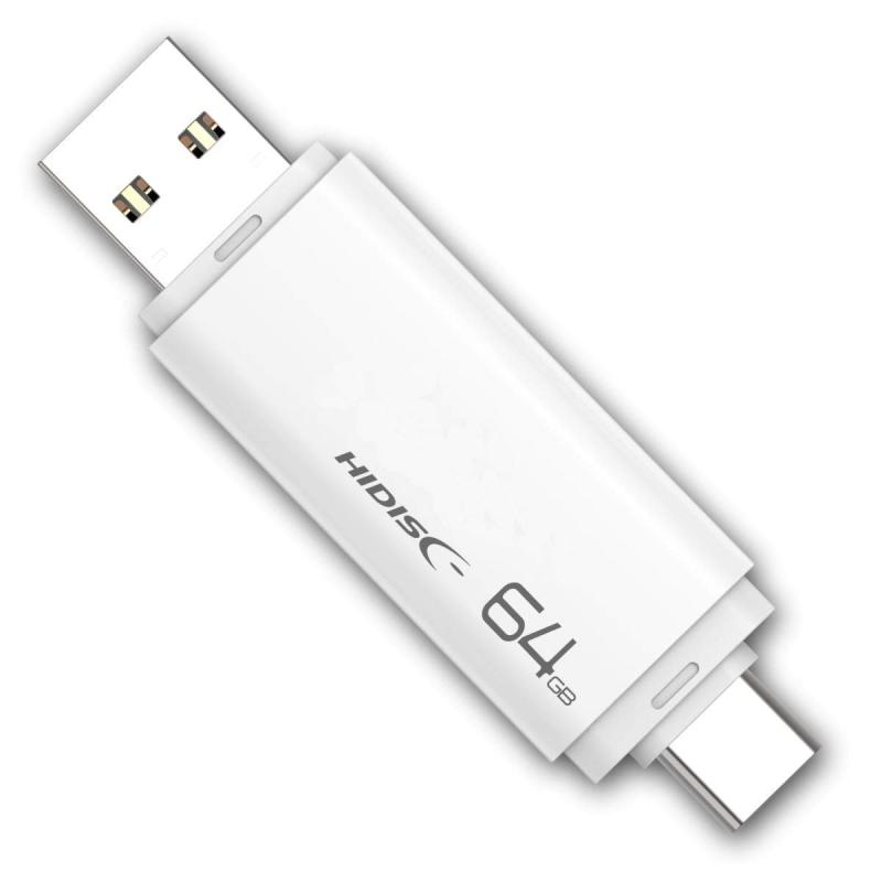 HIDISC USB3.2 Gen2 Type-C メモリ Type-Aコネクタ搭載 HDUF134C64G3C