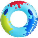 Shengo 浮き輪 大人用 うきわ 取っ手付き 浮輪 Oタイプ 水遊び用 スイミング 海フロート ビーチ 夏休旅行 直径90cm/100cm(3)