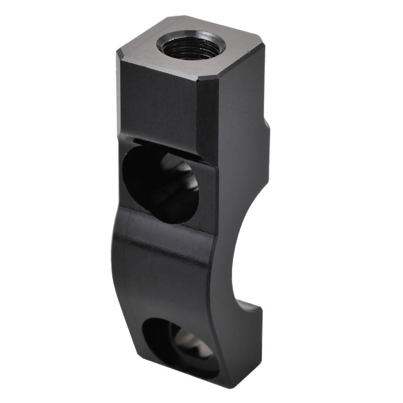 デイトナ(Daytona) バイク ミラーステー 取付穴10mm正ネジ(M10×P1.25) φ22.2mmハンドル用 マスターシリンダークランプタイプ(クランプピッチ30-32mm) 94635カラー:ブラックアルマイト 材質:アルミφ22.2ハンドル用M10XP1.25