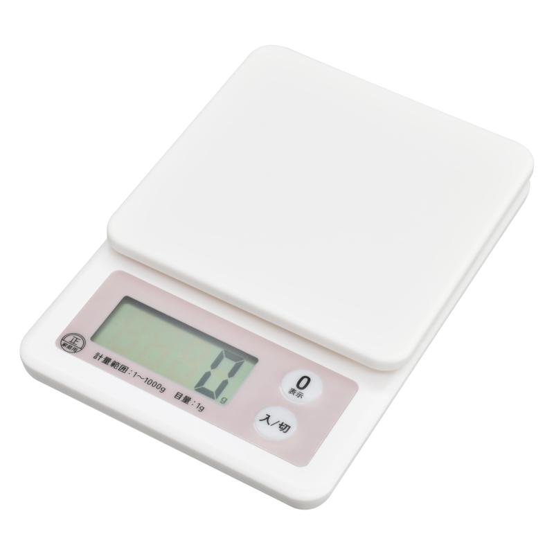 オーム(OHM) キッチンスケール はかり 料理用 クッキングスケール COK-S101/201-W/P/A
