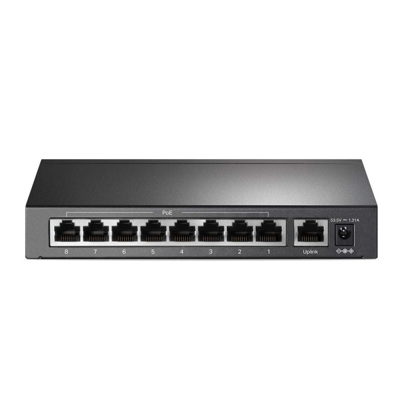 TP-LINK 9ポート 10/100Mbps デスクトップスイッチ 8 PoE+ポート搭載 TL-SF1009P UN