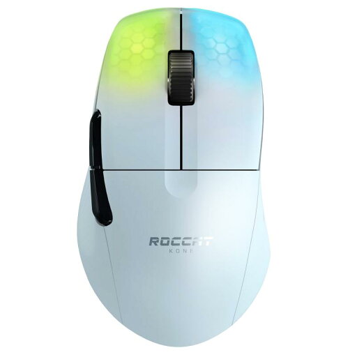 ROCCAT ゲーミングマウス Kone Pro Air ワイヤレス 2.4GHz/Bluetooth ホワイト/白 光学式/19K/オプティカルスイッチ/サイドボタン/軽量75g/PTFE/Reflex/RGB ドイツデザイン ROCCAT ゲーミングマウス Kone Pro Air ワイヤレス 2.4GHz/Bluetooth ホワイト/白 光学式/19K/オプティカルスイッチ/サイドボタン/軽量75g/PTFE/Reflex/RGB ドイツデザイン