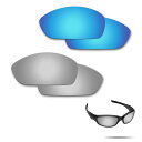 【2 pairs packed】Fiskr 剥がれ防止 Oakley Straight Jacket(2007)交換レンズ 偏光 ストレートジャケット 替えレンズ