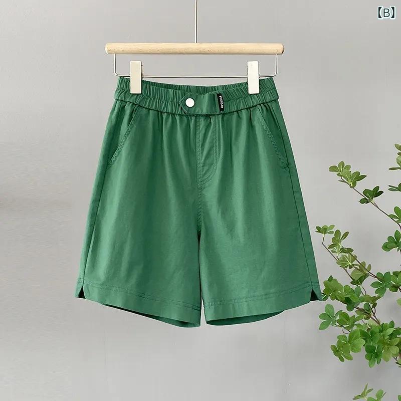 bloomelierのパンツ レディース ワイドパンツ 麻混風 リネンタッチ 接触冷感 薄手 ハイウエスト ストレート ガウチョ スカーチョ ポケット付き カジュアル 無地 楽ちん｜アングル3