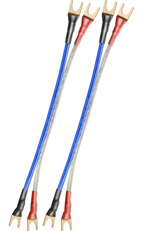 【WYVERN AUDIO】 ジャンパーケーブル 完成品 HIFI スピーカーケーブル 4本1組 ハンドメイド