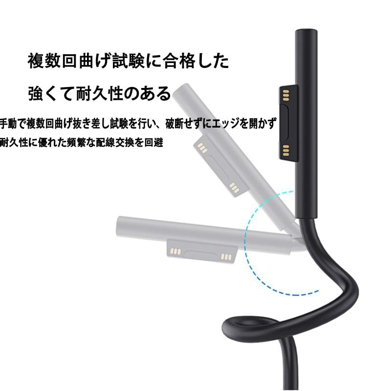 Surface USB Type C急速充電ケーブル1.5mを転送し、Surface Connectポートは45 w 15 v以上のPDアダプタを必要とし、Type-c Surface配電を接続して充電を行う。Microsoft Surface Pro