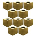 日本製 抽選箱 金 ゴールド 無地 10個セット 高さ18.5cm×20cm×20cm 底板紙付き 金色 応募箱 くじ引き くじ引き箱