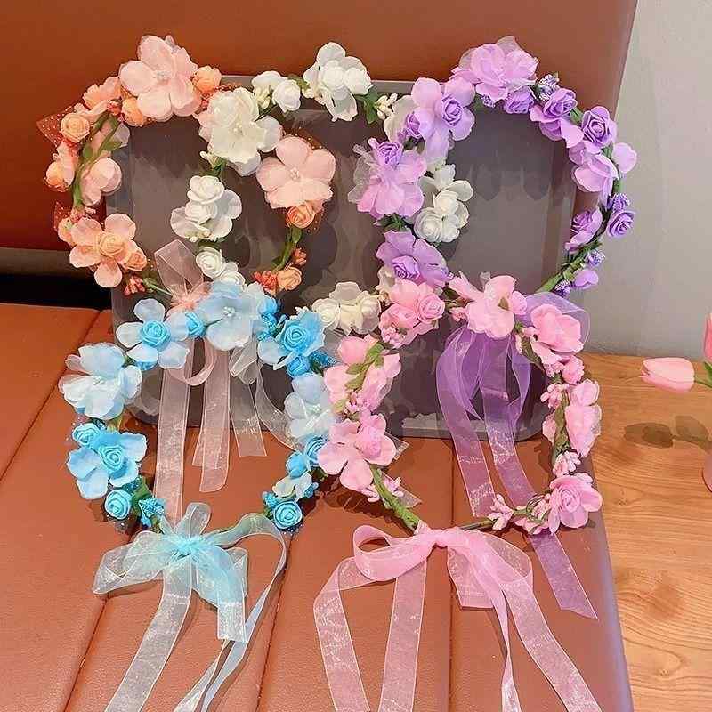 ・主な素材: 布・スタイル: OL・対象: 女性・加工: 手作り・デザイン: 花モチーフ・カラー展開: ピンク、オレンジ、ホワイト、ブルー、パープル・流行要素: 配色、立体装飾