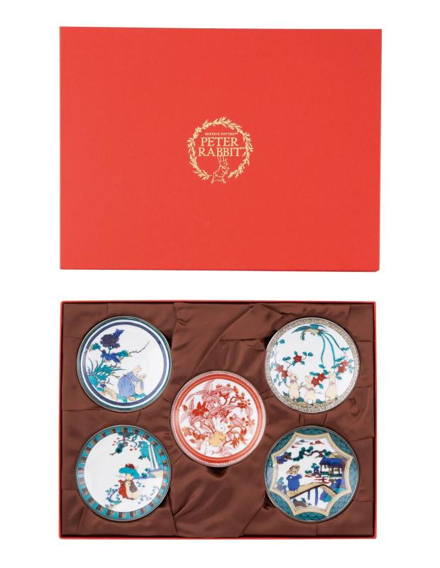 ピーターラビット 九谷焼 小皿 揃 PR2140-127 山加商店