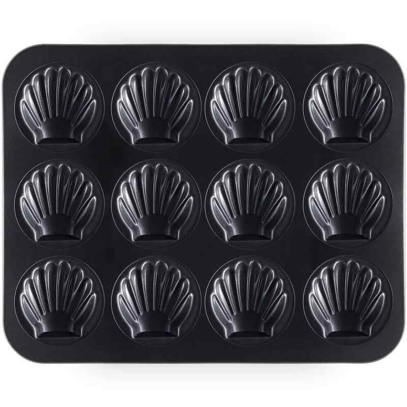 CHEFMADE 貝型マドレーヌ型 粘りにくいケーキ型 12個取