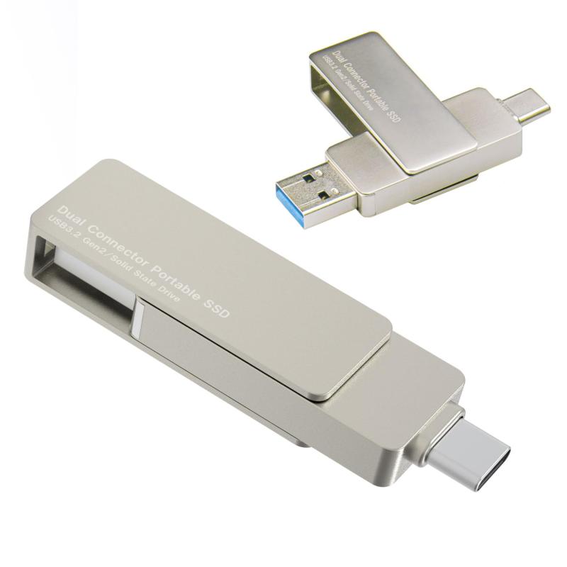 SSD 外付け 250GB USB Type-A/USB Type-C 両挿し LMD-SPEAC