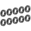 PATIKIL 3.8mm セラミックガイドリング 10個 釣り竿修理キット 淡水塩水釣り用 ブラック