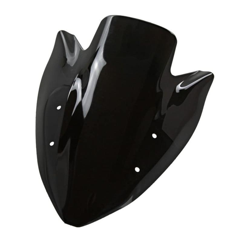 YIBO for Z1000 フロントガラス 2003–2006 に適合 したオートバイダブルバブルブラックウインドスクリーンABSウインドシールド