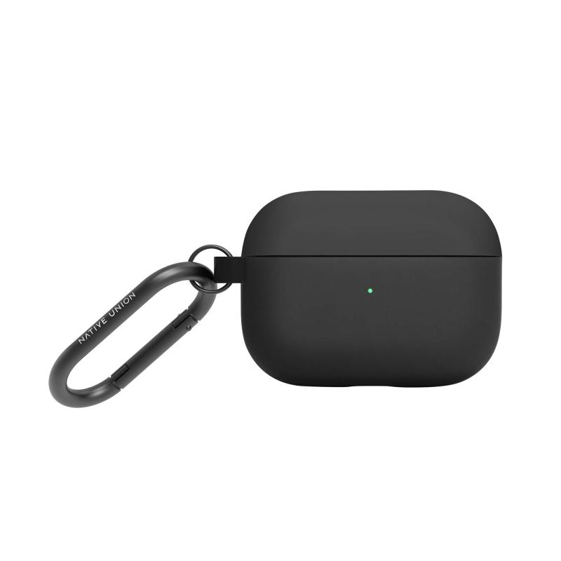 Native Union (ネイティブユニオン) Roam ケース AirPods Pro Airpods Pro 2対応 － マットリキッドシリコン製 軽量ケース － アルミクリップ付きでどこにでも取り付け可能 － 滑りにくいマット仕上