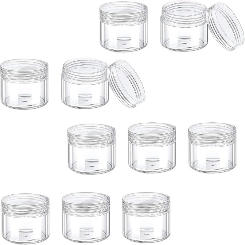 Phyxiul 小分けケース銀テープ 収納ケース テープ収納 透明 10個セット小物入れ 収納ケース 化粧品用小..