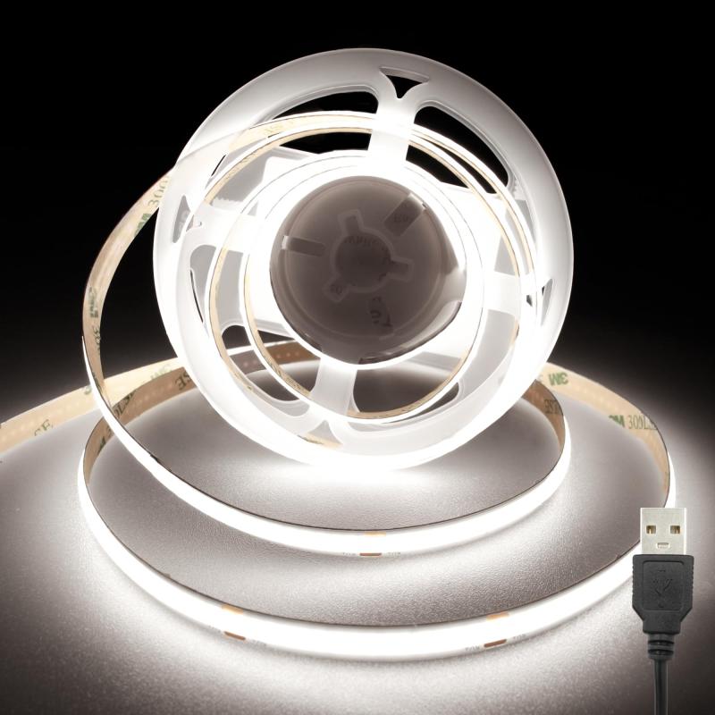 USB COB LEDテープライト2m 5V