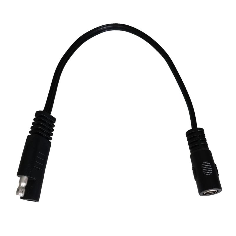 Liwinting SAE to DC 5.5 x 2.1mm アダプターケーブル 18AWG SAE to DC Male Female Cable 25cm18AWG SAE 延長ケーブル to DC 5.5 x 2.1mm Female 25cm ブラック 1本。SAEプラグからDCプラグへ、内側がプラス、外側がマイナスになります。新型純銅線コア、低発熱、大電流、安全で効率的です。ソーラーモジュールやカーバッテリーなどの接続・伝送に適しています。この製品は、購入日から18ヶ月以内に品質上の問題が発生した場合、交換または返金されます。