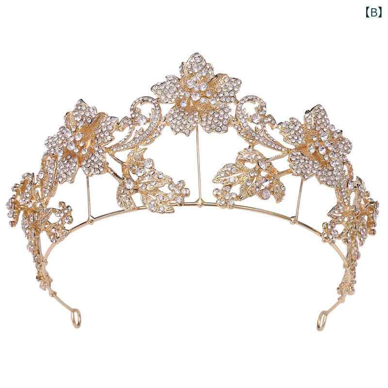 bloomelierのヘッドドレス レディース 花嫁 ウェディング カチューシャ ティアラ ラインストーン ジルコニア フラワーモチーフ 合金製 結婚式 披露宴 二次会 フォーマル ブライダルアクセサリー 華やか エレガント｜アングル3