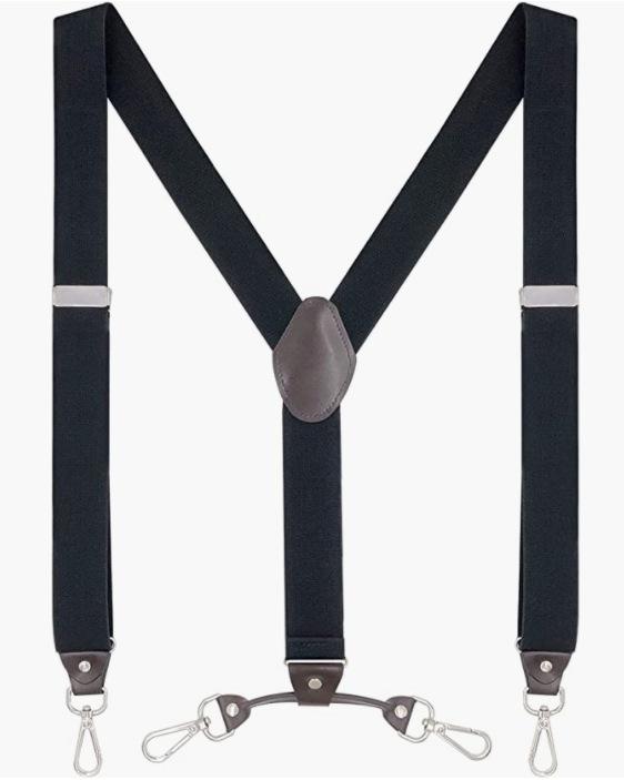 ・素材: ポリエステル・幅: 3.5cm・全長: 120cm・フック数: 4本・長さ調節: 可能・伸縮性: 強・対象年齢層: 成人・製造方法: コンピュータージャカード・カラー展開: ベージュ、ブラック、カーキ、レッド、ブルー、菱形柄、プリントミリタリーグリーン、ブルー地に白ドット、ライトカーキ、ダークブルー