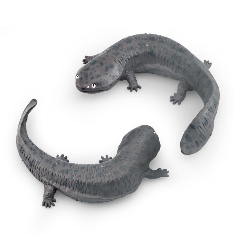 動物フィギュア 子供 オオサンショウウオ 大サンショウウオ 生きている化石 両生類 水生生物 PVC製 リアル 精巧なつくり 細部再現 知育 学習用 観察 ディスプレイ 置物 コレクション