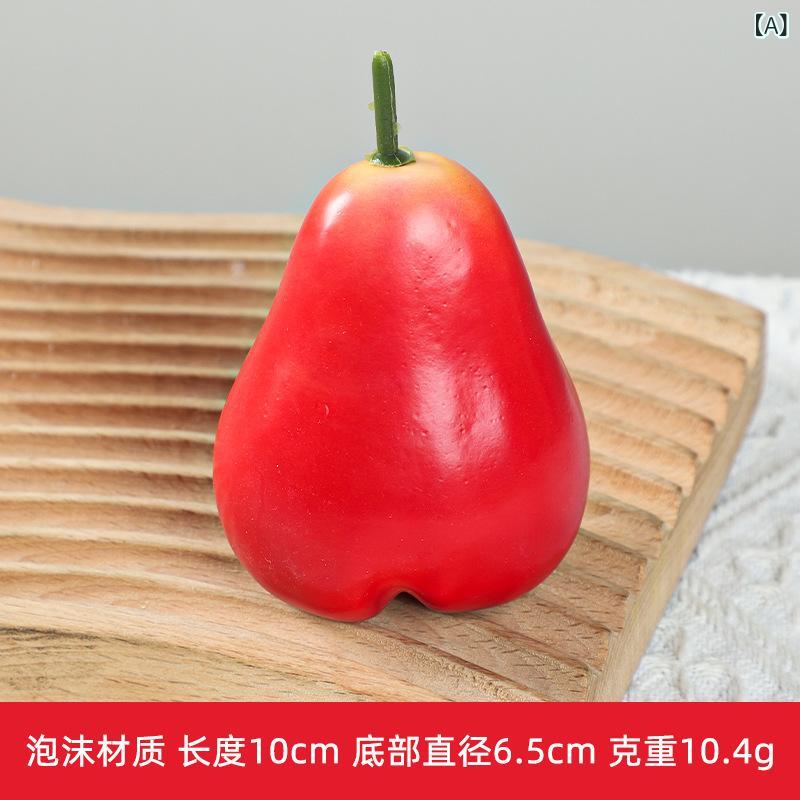bloomelierの食品サンプル フェイク レンブ フルーツ 模型 発泡スチロール 軽量 撮影用小道具 物撮り 店舗装飾 ディスプレイ インテリア飾り 知育玩具 学習用 美術教材 デッサン用｜アングル2