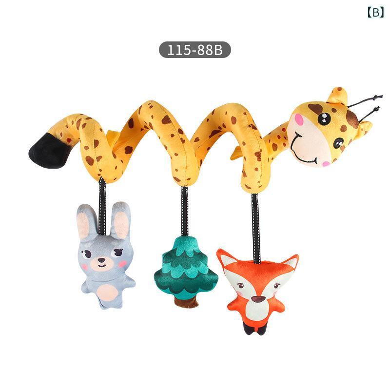 知育玩具 ベビー 赤ちゃん ベッドメリー ベビーカー 巻き付け 吊り下げ ぬいぐるみ...