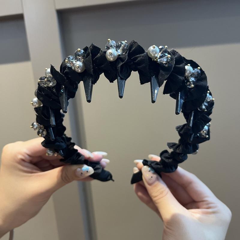 ・カテゴリ: ヘッドアクセサリー・素材: 人造水晶・加工: 手作り・スタイル: ファッション通勤・対象: 女性