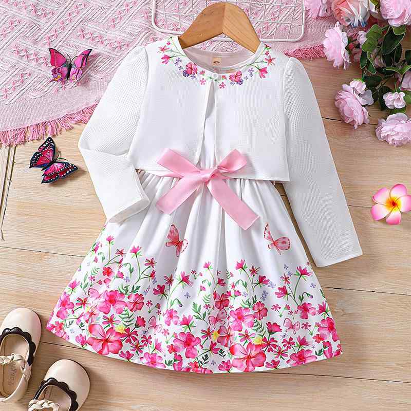 Girls' Princess Dress, Long Sleeved, Cotton Linen Blend, Spring/Summer, Elegant, Stylish, Cute, Relaxed Fit, A-line, Ages 3, 4, 5, 6, 7, 8, Formal/Casual