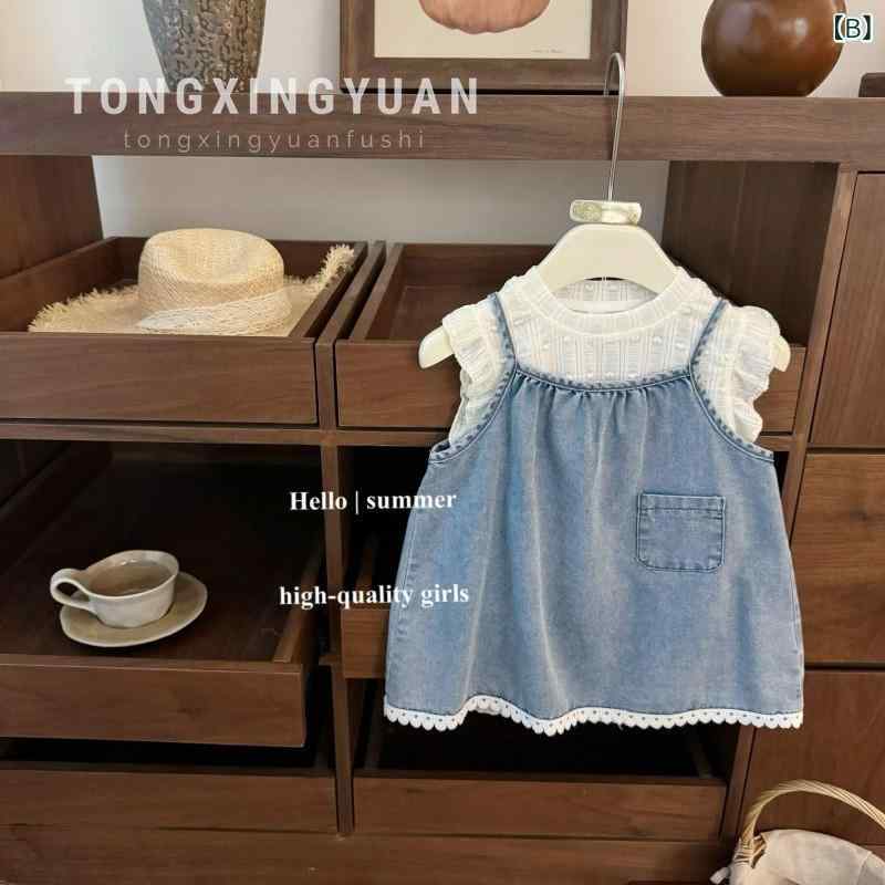 子供服 女の子 かわいい 半袖トップス コットン素材 薄手 プリント柄 ジャンパース...