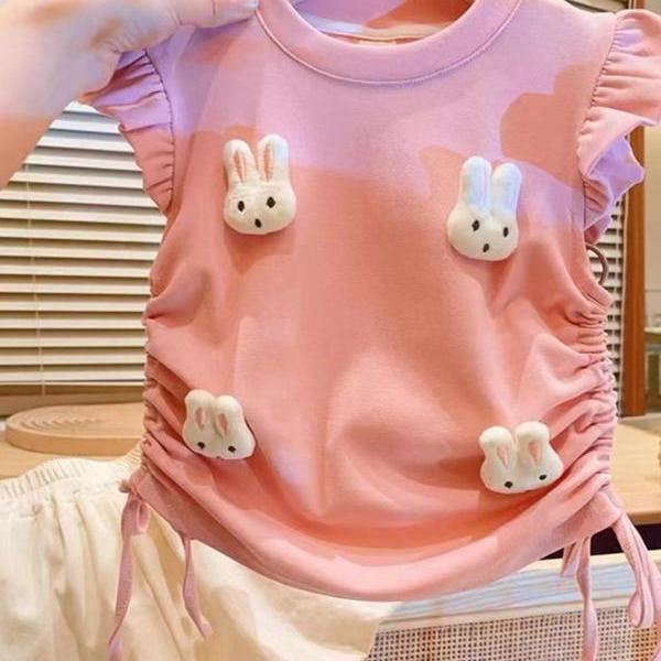 ・性別: 女性・スタイル: かわいい・セットの種類: パンツセット・セット内容: 2点セット・対象年齢: 中小児 (3〜8歳)・対象身長: 100〜140cm・パンツ丈: ショートパンツ・生地加工: 柔軟加工・厚さ: 普通・柄: カートゥーン・主な素材: ポリエステル・開閉様式: プルオーバー・サイズ展開: 90cm, 100cm, 110cm, 120cm, 130cm, 140cm・カテゴリ: 子供服セット