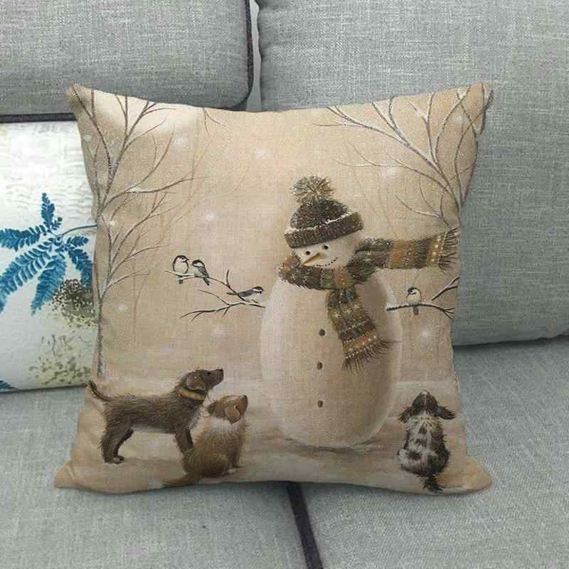 ・カテゴリ: クッションカバー、抱き枕カバー・主な素材: リネン・サイズ: 約45cm×45cm・加工: プリント・スタイル: アメリカン