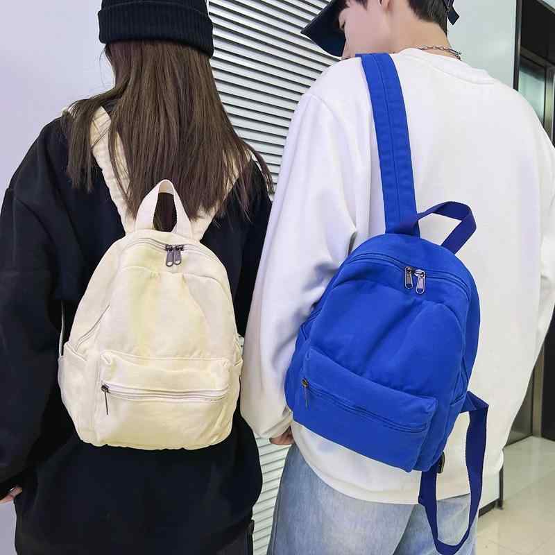 ・カラー展開: ブラック、ホワイト、グリーン、ブラウン、ブルー・対象: ユニセックス・推奨シーン: カジュアル旅行・素材: 帆布・スタイル: ストリートトレンド・容量: 20L以下・機能: 負担軽減・収納可能PCサイズ: 12インチ（30.48cm）・柄: 無地・裏地素材: ポリエステル・流行要素: ステッチ・キャリーシステム: 人間工学に基づいた曲線ショルダーストラップ