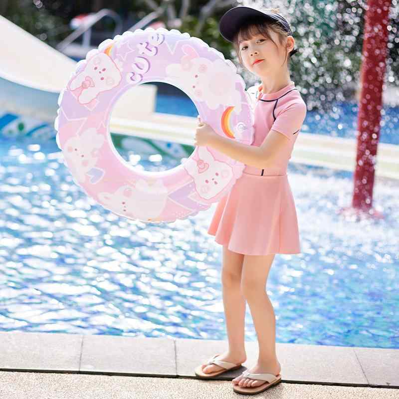 浮き輪 キッズ 子供用 ベビー 補助 初心者向け 厚手 横転防止 水遊び かわいい 恐...