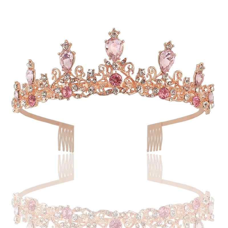ヘアアクセサリー レディース 女の子 キッズ 王冠 ティアラ 合金製 シルバーカラー 華やか ラインストーン飾り 髪飾り ウェディング パーティー 誕生日 発表会 成人式 アニバーサリー イベント 夏