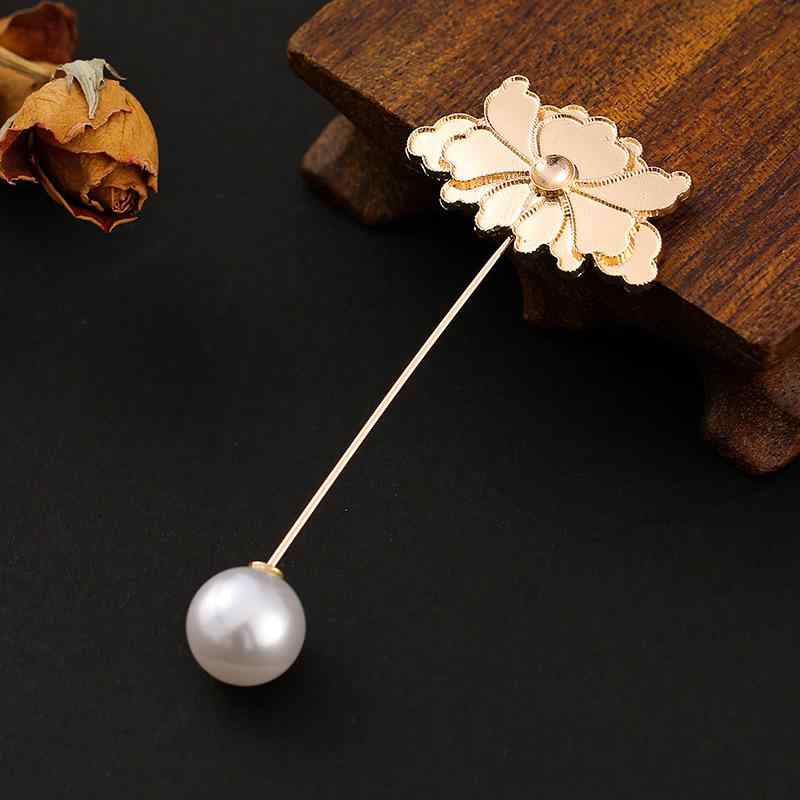 Accessories Supplies - アクセサリー レディース 古風 牡丹 花モチーフ ブローチ かんざし 銅製ピン 電気メッキ加工 青碧装飾 エレガント 上品 華やか 繊細 和装小物 DIYパーツ 手芸材料 古風漢服素材 イベント