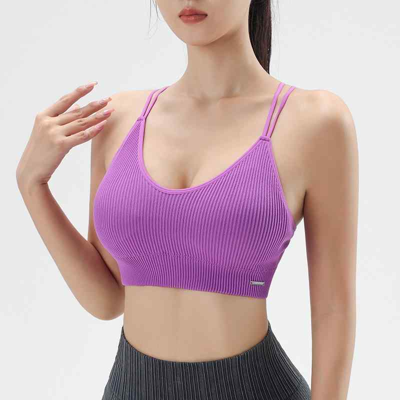 スポーツブラ レディース ノンワイヤー 美背デザイン 通気性抜群 ヨガ フィットネス 揺れ防止 バストサポート 快適ストレッチ 大きいサイズ 3/4カップ パッド入り
