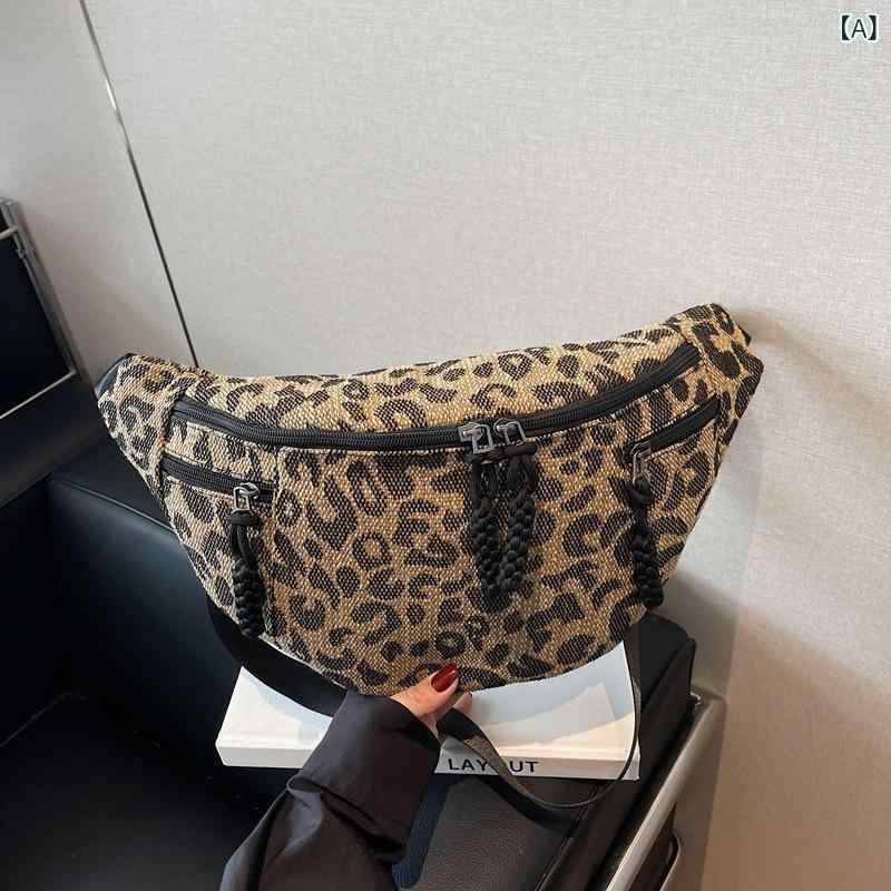 ボディバッグ メンズ レディース デニム 斜めがけ ウエスト ショルダー ヒョウ柄 カーキ デニムブルー ストリート ステッチ ソフト ジッパー 立体ポケット 普段使い 夏 スポーツ サイクリング レジャー