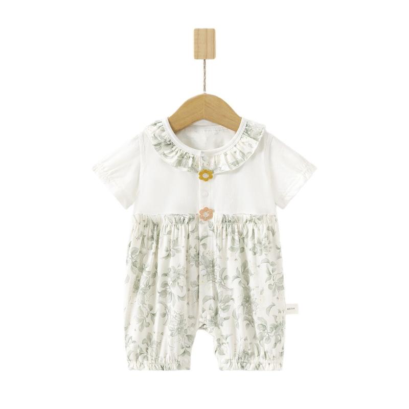 ベビー オールインワン ロンパース 這い這い服 乳幼児 男の子 女の子 半袖 夏 軽量...