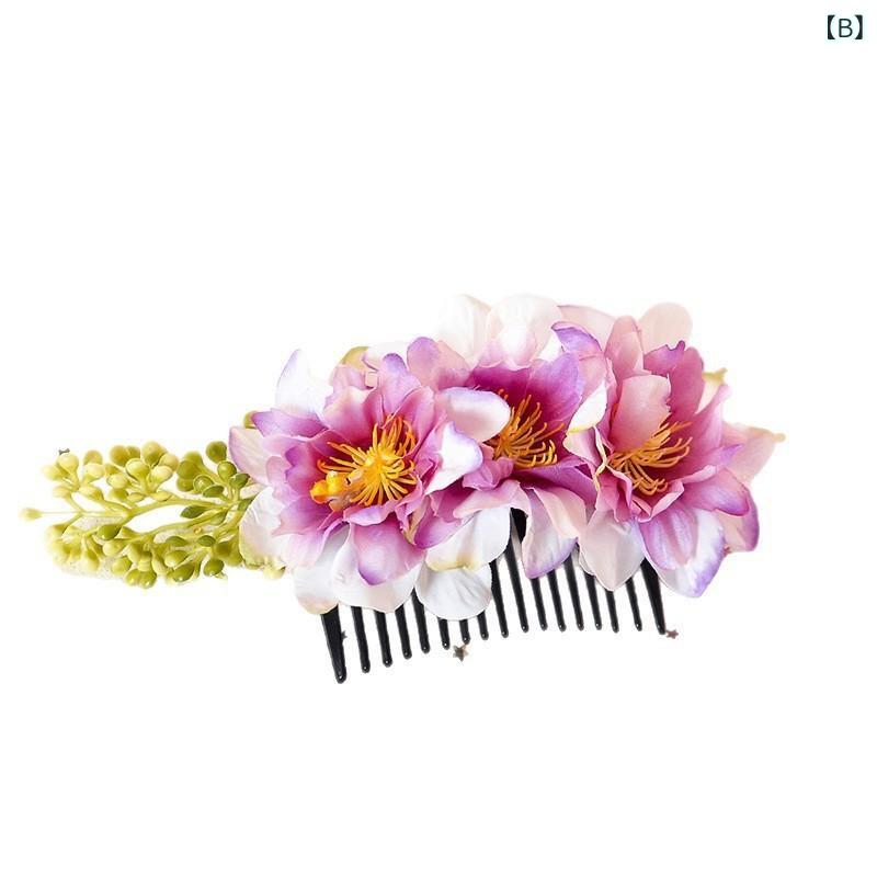 ヘアアクセサリー レディース 夏 フラワー ダックビル クリップ 花モチーフ サイド...