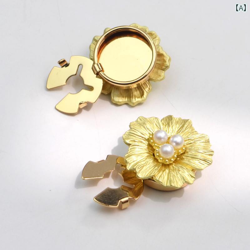 ・種類: アクセサリー金具・加工方法: 電着加工・素材: 金属・形状: 花びら・カラー: 金, 銀