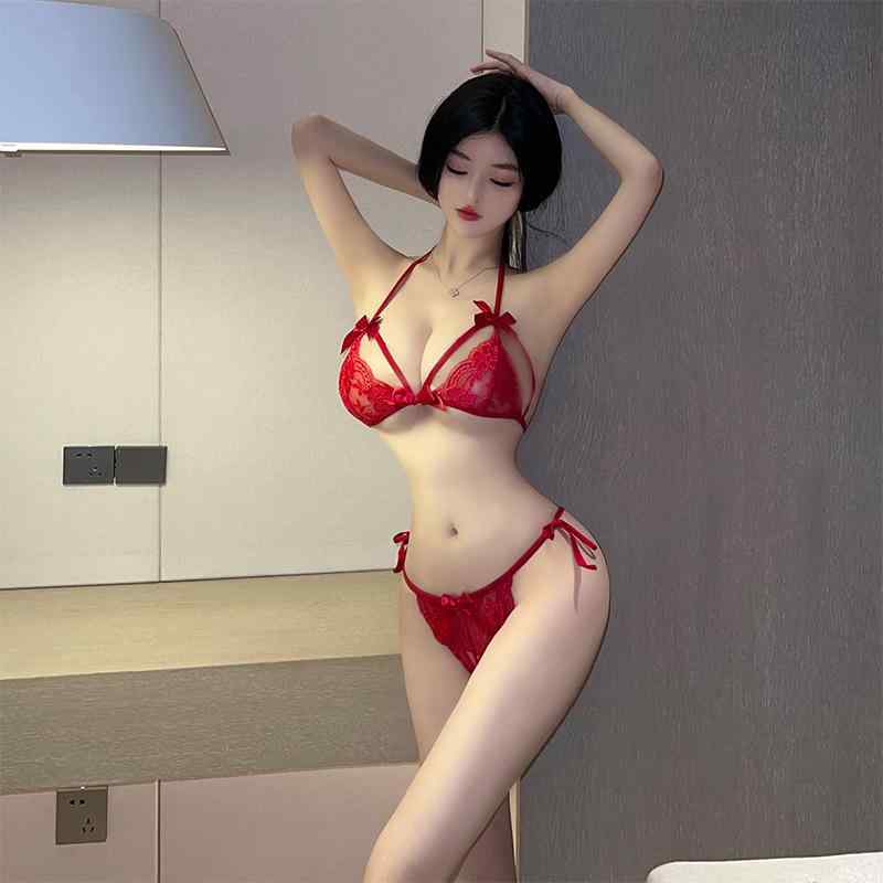 ・スタイル: 可愛い少女風、職業女性風・デザイン: 三点式、露乳、網紗・素材: レース・主素材: ポリエステル50%〜70%未満・性別: 女性・カラー: ホワイト、ブラック、レッド・サイズ: フリー